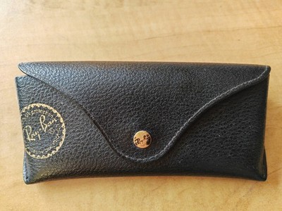  Ray Ban Brille/Sonnenbrille Druckknopf Etui SCHWARZ - siehe Bilder
