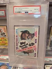 1982 Topps Cello. Mike Schmidt/Eddie Murray RBI Leaders Kirk Gibson back. Psa 8