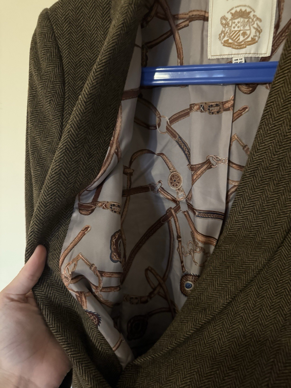 Joules Bramble Tweed Blazer Size 14/42 Brown image 5