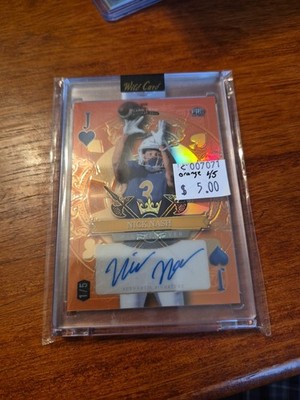 2024 Wild Card Nick Nash 5 Card Draw SD  Orange Auto RC #SDHH-NNA 1/5 C007071