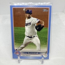 2022 Topps Series 2 - #411 Dane Dunning Father’s Day Blue /50 Texas Rangers