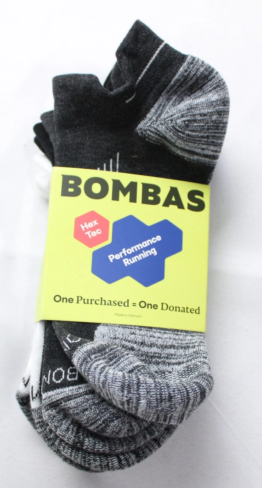Bombas Unisex Lightweight Honeycomb Arch 3 Pack Ankle Socks BM7 Multicolor Large