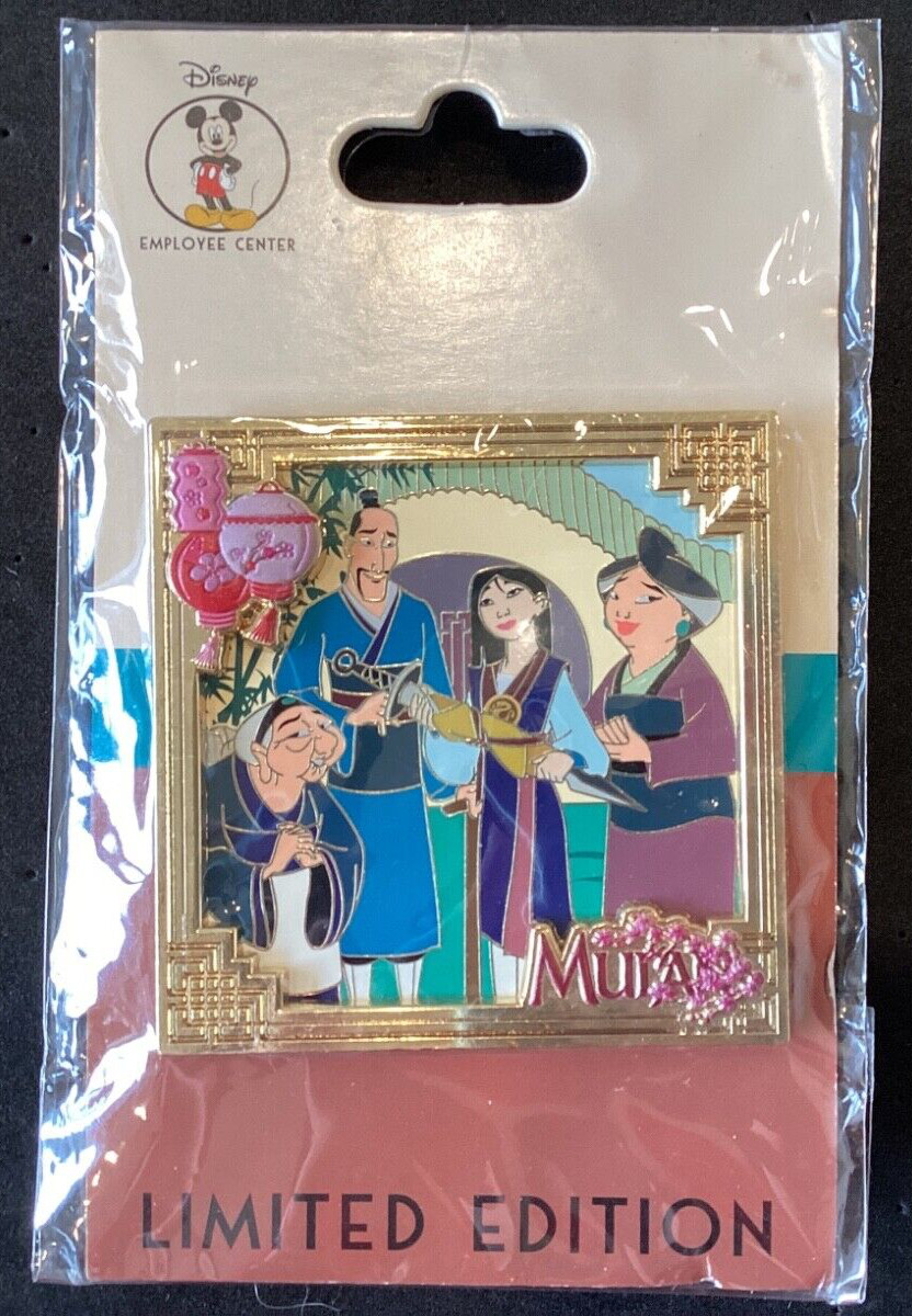 DISNEY Mulan Fa Li Fa Zhou and Grandmother Fa pin DEC Employee Center LE 250