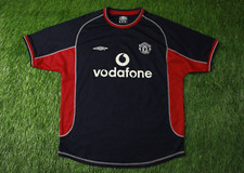 MANCHESTER UNITED 2000/2001 FOOTBALL SHIRT JERSEY THIRD UMBRO ORIGINAL SIZE L