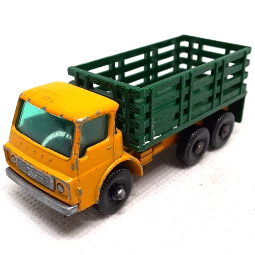 Lesney Matchbox Stake Truck No. 4 1967 Yellow/Green Made In United Kingdom