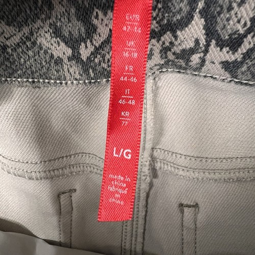 Spanx Snake Print Jean-ish Leggings Women’s Large Taupe Pull On 20018R - Picture 4 of 13