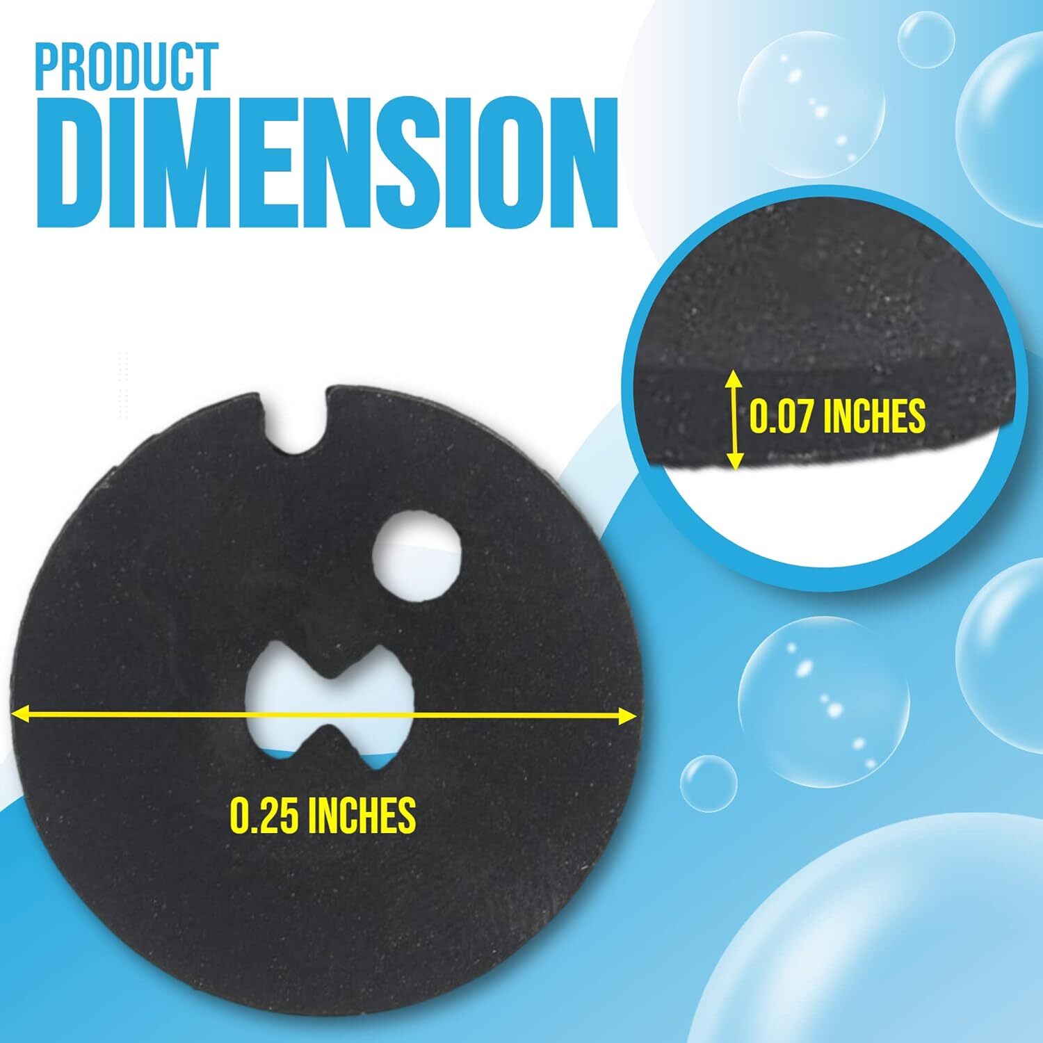 (4Pack) Tongass Water Softener Venturi Gasket (Part No. 7204362