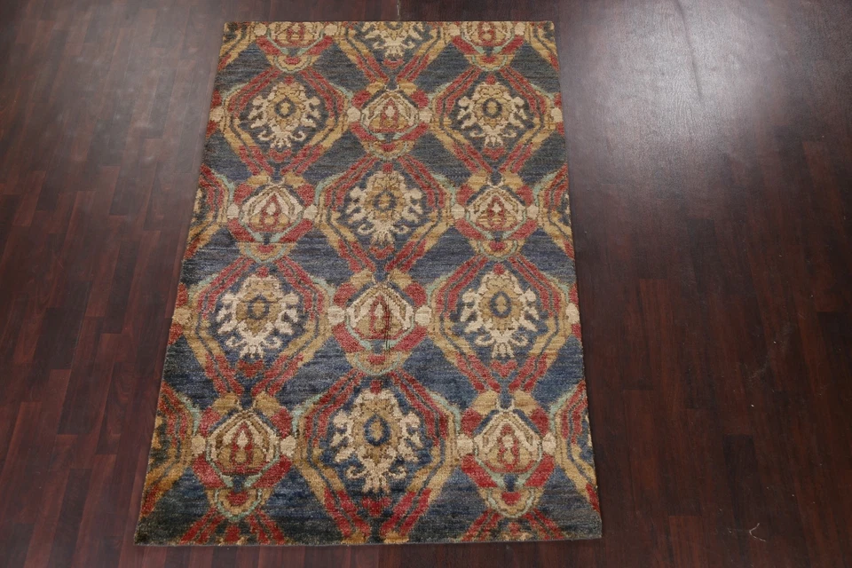 Geometric Oushak Oriental Transitional Area Rug Hand-knotted Home Decor 6'x8' - Image 2 of 4