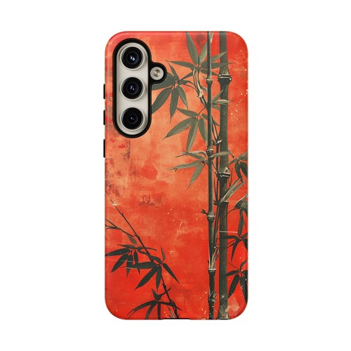 Bamboo Shoots Red - Phone Ink Case for iPhone, Galaxy, Pixel - Picture 210 of 281