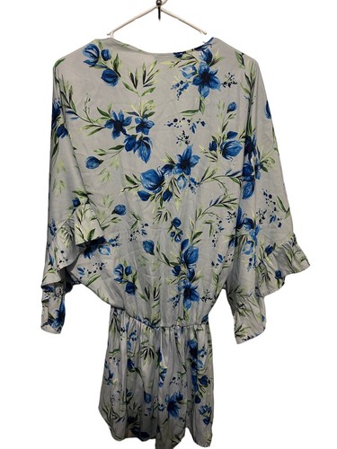 Vestido/vestido Beach Riot Brynne azul floral talla mediana - Imagen 4 de 6