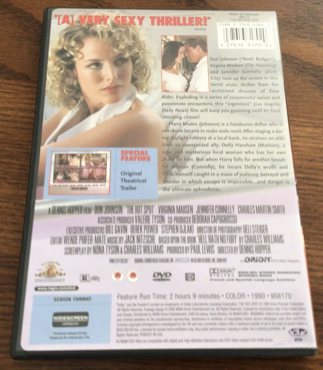 The Hot Spot (DVD, 1990) Jennifer Connelly Don Johnson Virginia Madsen
