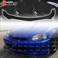 For 2004 2005 Honda Civic 24dr Jdm Style Front Bumper Lip Splitter Gloss Black
