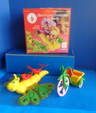 VINTAGE STRAWBERRY SHORTCAKE BUTTERFLY  TRICYCLE BIKE VEHICLES