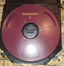 MINT RED TECHNICS EMPTY 1/4" 10.5" TAKE UP METAL REEL TO REEL 3M ATR VERSION 2