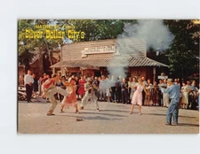 Postcard Hatfield and McCoy Feud Silver Dollar City Missouri USA