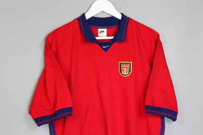 【正規 90s NIKE arsenal training polo】 Vintage Nike Arsenal Football Shirt Soccer Polo Gunners