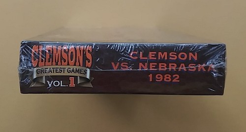 Clemson's Greatest Games Nebraska VHS Tape College Football Vol 1 Brand New NIP - Picture 4 of 5