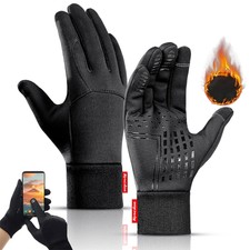 Winter Running Gloves Touchscreen Soft Fleece Lining Warm Anti-Slip Sport Gloves