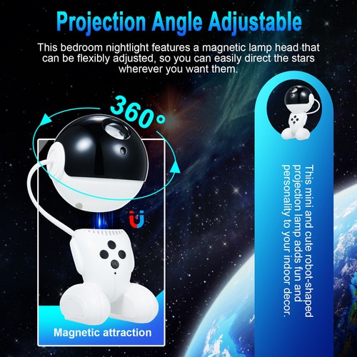 Star Projector Galaxy Night Light Space Buddy Projector & Remote 1/2/4H Timer AU - Picture 5 of 8