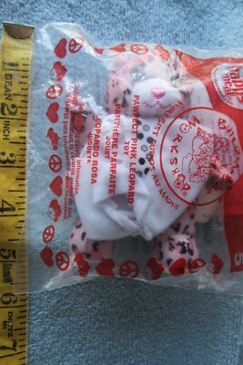 McDonald's Happy Meal #5 Build-a-Bear Pawfect Pink Leopard 2009 in Original Pkg.