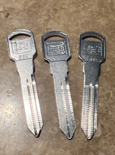 B89 Key Blanks for Various Models by Buick, GMC, Oldsmobile, and others (3 Keys)