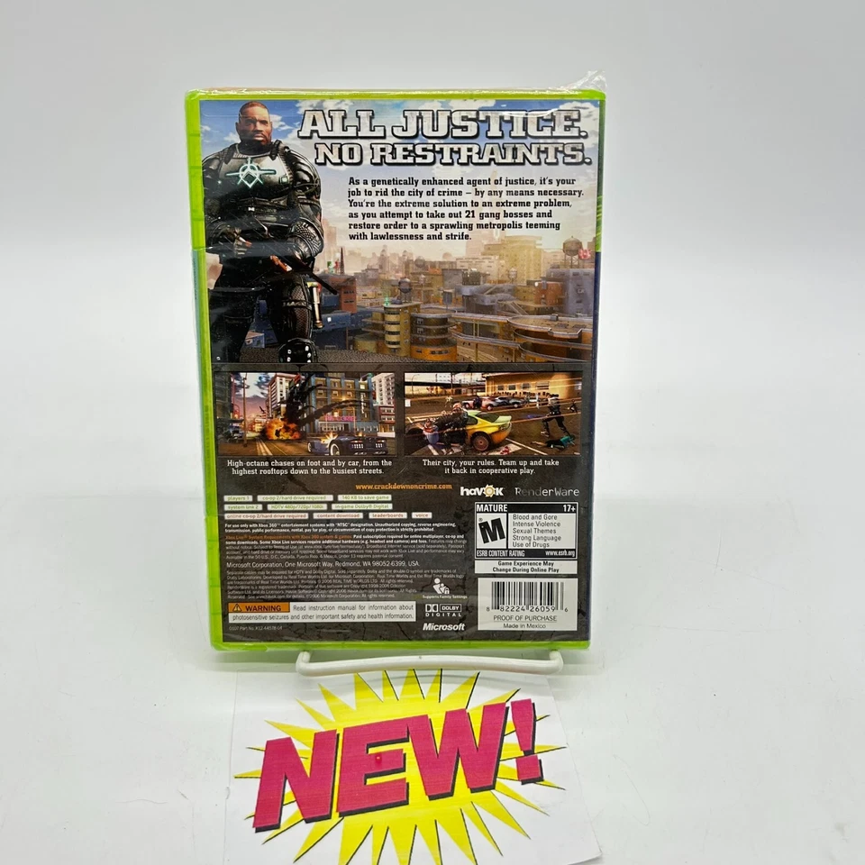 Crackdown Xbox 360 ORANGE SEAL DO NOT SELL BEFORE New Sealed - Image 4 of 4