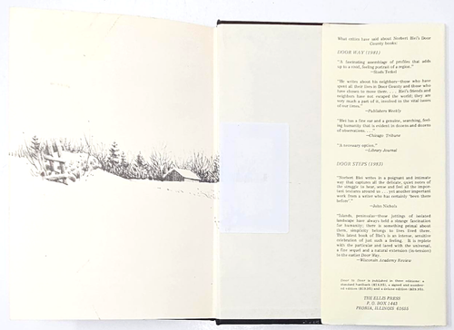 Door to Door Norbert Blei Door County Wisconsin Trilogy Book 3 HC DJ Ex-Library - Picture 8 of 9