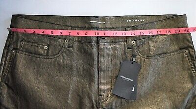 🆕️ SAINT LAURENT D02 M/SK-LW GOLD SKINNY Fit LOW WAIST 🆕️ SAINT LAURENT D02 M/SK-LW GOLD SKINNY Fit LOW WAIST