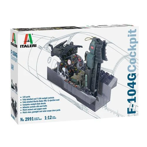 1:12 Italeri F-104 G Cockpit Kit IT2991 Modellino - Immagine 2 di 2