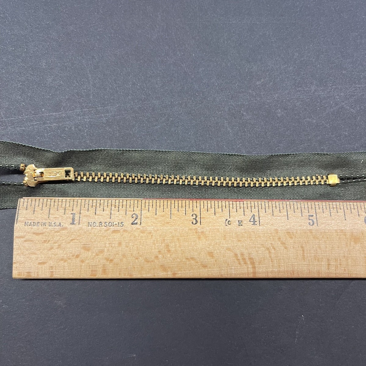 Serval Military 5.5 Inch Green Brass Zippers 5 Pc Lot Cotton Serval Military 5.5 Inch Green Brass Zippers 5 Pc Lot Cotton