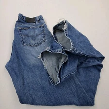 Vtg 90s Y2K Harley Davidson Jeans Medium Wash Denim Mens Sz 34×35