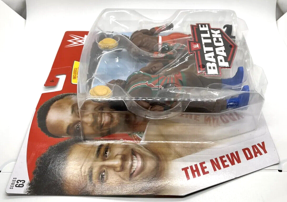 WWE New Day Big E Xavier Woods Battle Pack Series 63 Pancake Power