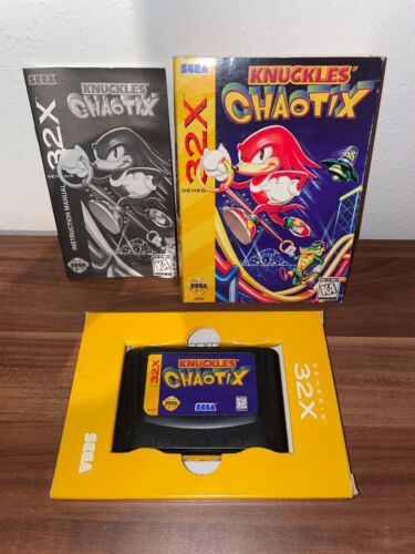 Knuckles Chaotix, Sega Genesis 32X, NTSC USA, cib - Foto 2 di 3