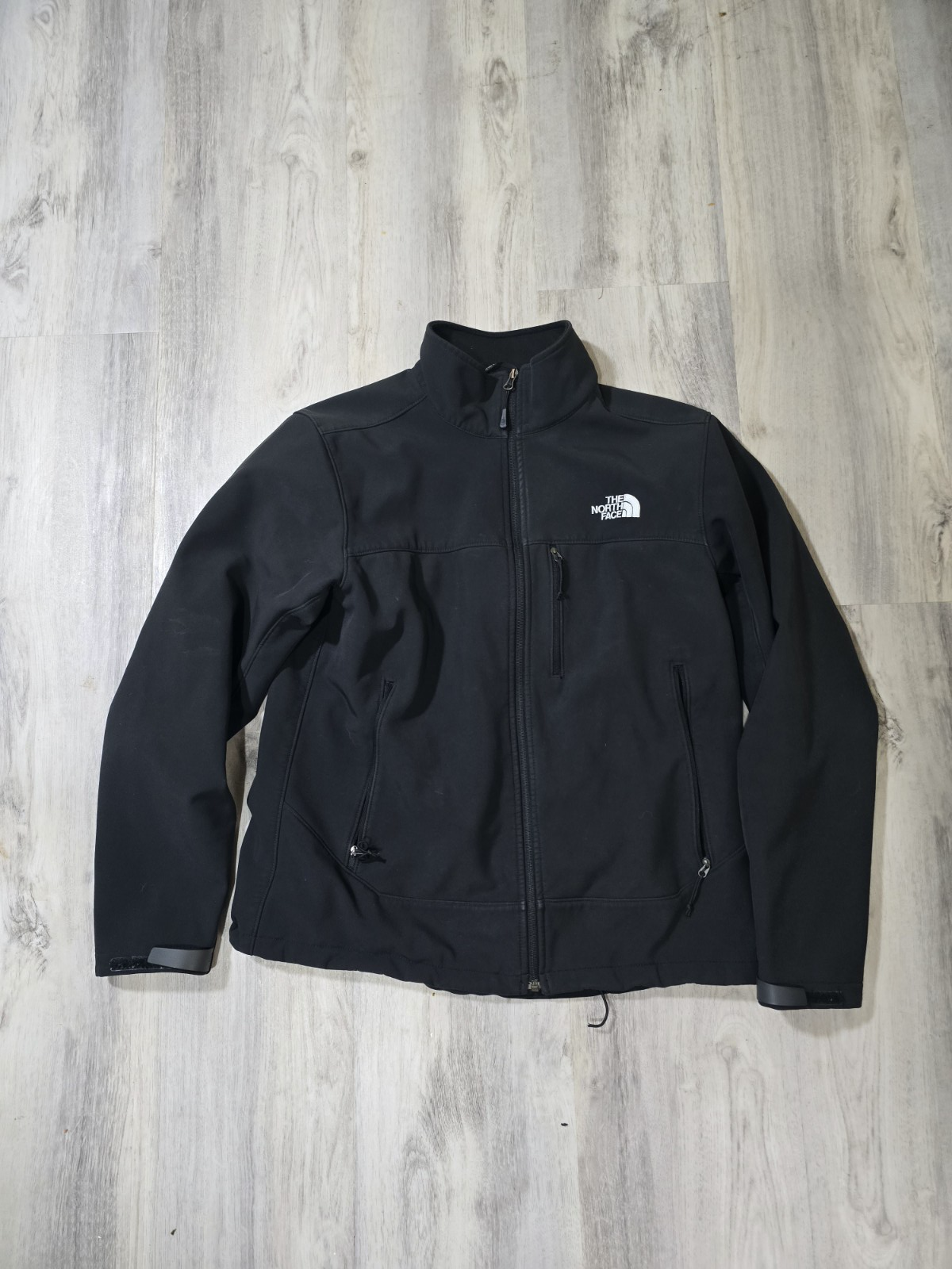 North Face Men's Black Medium Full Zip Poly-Spandex Jacket