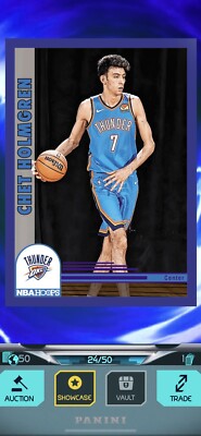  DIGITAL Chet Holmgren /50 Rookie Hoops Limited Edition Panini Dunk App SSP 