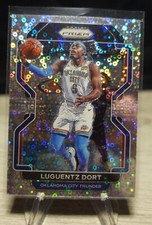 2021-22 Panini Prizm Luguentz Dort Silver Disco Prizm #114 OKC Thunder