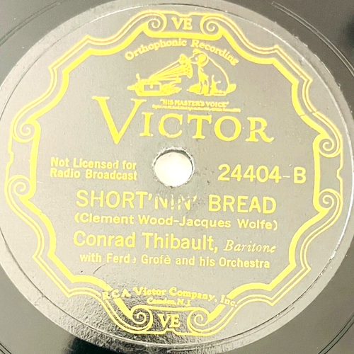 Conrad Thibault - The Last Round-Up / Short'Nin' Bread - Victor Record 24404 - Picture 4 of 4