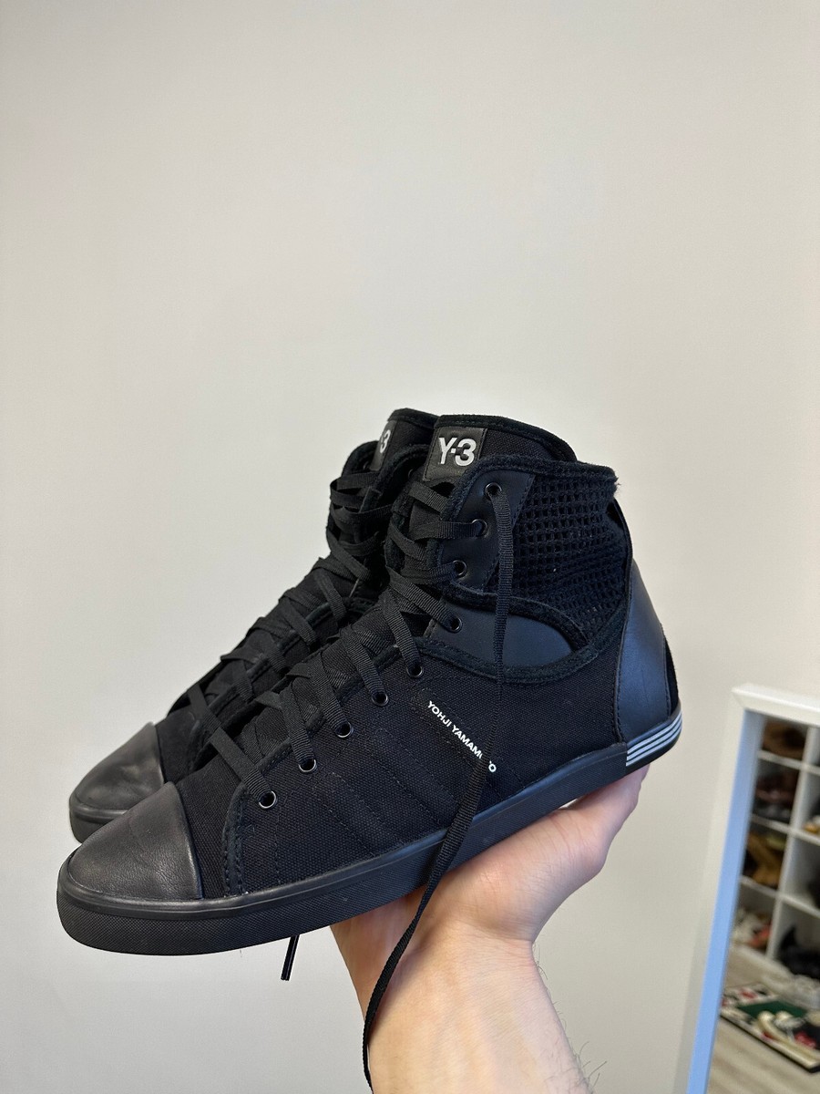 Y-3 Yohji Yamamoto x Adidas Neo Women's Hi Top Black Sneakers Size