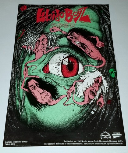 PÓSTER PROMOCIONAL LIBIDO BOYZ OPGU METAL BLADE RECORDS DECIBELIO ROJO DONOVAN FLYER lp - Imagen 13 de 16