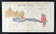 1899 USGS Geological Map Alaska Yukon Wrangell Mountains St. Elias Range Copper