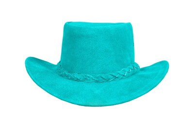 Cowboyhut Wildleder Leder Westernhut Rodeo Style Hut breite Krempe Australisc...