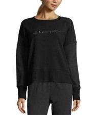 Champion Women's 247199 Heritage Cotton Mixed-Texture Sweatshirt Size Small