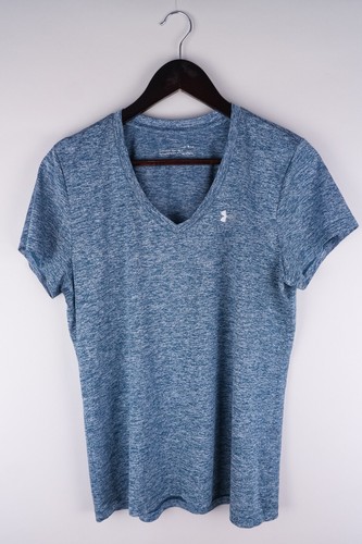 Under Armour HeatGear Women T-Shirt Short Sleeves Activewear Pullover size L