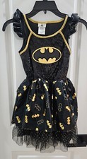 BATGIRL DRESS Kids MEDIUM  100 POLY VG Halloween, CosPlay, DressUp