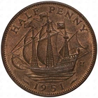 1951 George VI Half Penny — photo from another recent sale