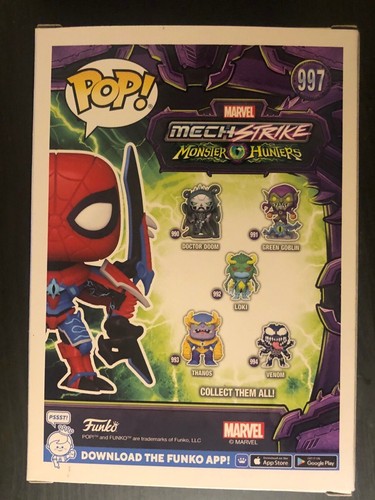 Funko Pop 997 Mech Strike Monster Hunters- Glow Spider-Man Walmart ships FAST - Picture 5 of 8