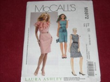 McCALL'S M5972 - LADIES 3 STYLE DAY or EVENING DRESS PATTERN 14-20 FF
