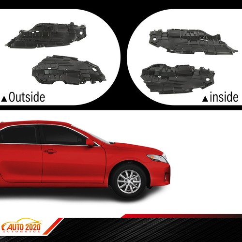 Fit For 12-14 Toyota Camry Front Engine Splash Shield Under Cover Left & Right - Picture 9 of 12