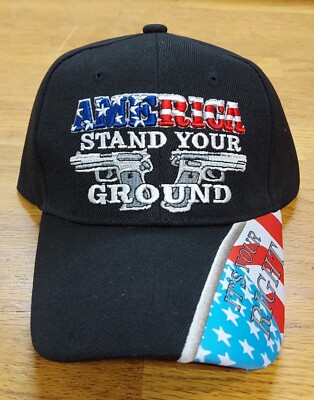 2nd Amendment Baseball Cap, Black, Stand Your Ground - 3919