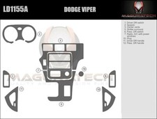 Dash Trim Kit For Dodge Viper 96 97 98 99 00 01 02 Carbon Fiber Wood Aluminum